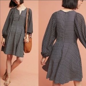 Anthropologie Maeve Puff Sleeve Dress
